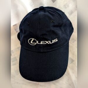 Lexus Black Strapback Hat Cap New